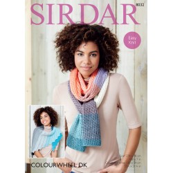 Sirdar Colourwheel DK Scarf Pattern 8032