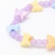 Molly & Rose Frosted Bead and Butterfly Stretch Bracelets