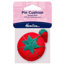 Tomato Style Pin Cushion with Sharpener