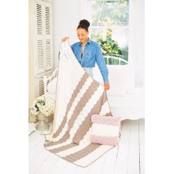 Stylecraft NICE & EASY Chunky Blanket Crochet Pattern 9935