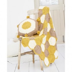 Stylecraft Bellissima DK Crochet Blanket Pattern 9614