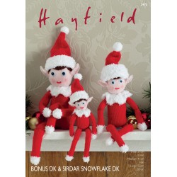Hayfield Bonus DK/Snuggly Snowflake DK Elf on the Shelf Pattern 2475