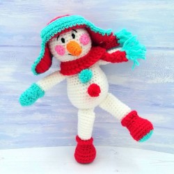 Wee Woolly Wonderfuls CHILLI THE SNOWMAN Pattern Booklet