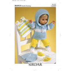 Sirdar Dolls Clothes Pattern 3122