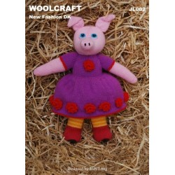 Woolcraft Pattern - Toy Pig JL002