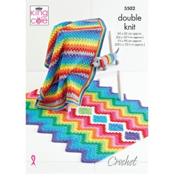King Cole Rainbow Blanket & Toy Pattern 5502
