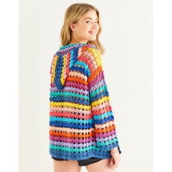 Sirdar Ladies Hookstock Hoodie Crochet Pattern DK 10528