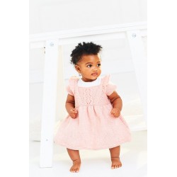 Stylecraft Baby Sparkle Baby Dress Pattern 1000