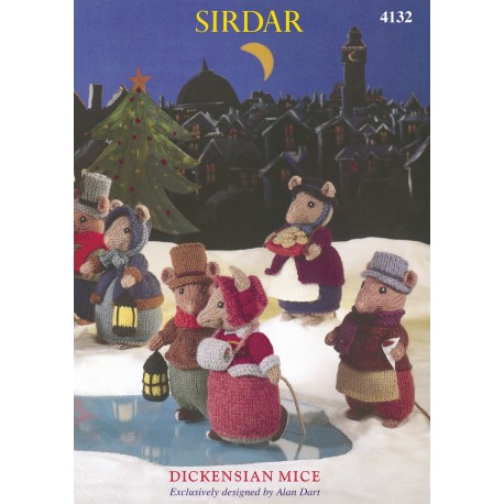 Sirdar Country Style DK Dickensian Mice Pattern 4132