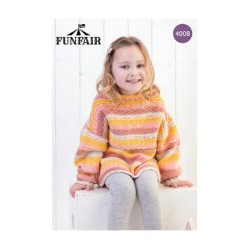 Emu Funfair Child's Striped Sweater Pattern 4008