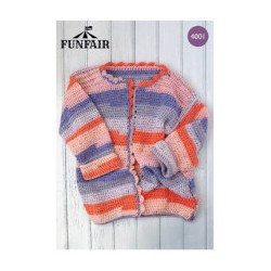 Emu Funfair Comfy Crochet Cardigan Pattern 4001
