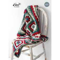 Emu Christmas Folk Crochet Blanket 1012
