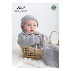 Emu Baby Set: Jacket, Hats, Mitts, Bootees & Blanket Knitting Pattern 2007