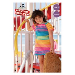 Emu Funfair Helter Skelter Little Girl's Knitted Dress Pattern 4010