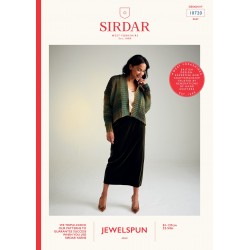 Sirdar Jewelspun Aran Ladies Cardigan Pattern 10720