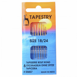 Hand Needles: Gold Eye Sewing Needles: Tapestry Size 18-24