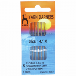 Gold Eye Sewing Needles: Darners Size 14-18