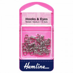 Hook & Eye - Nickel - Size 2