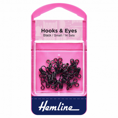 Hook & Eye - Black - Size 1
