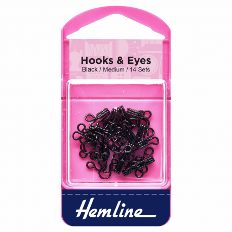 Hook & Eye - Black - Size 2