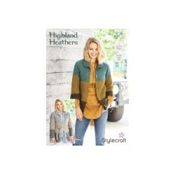 Stylecraft Highland Heathers Ladies Cardigan Pattern 9795