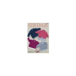 Sirdar Snuggly 4 ply Baby Cardigan Pattern 4809