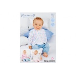 Stylecraft Wondersoft Baby Cardigan Pattern 9476