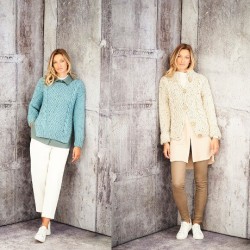 Stylecraft Special XL Tweed Super Chunky Ladies Sweater Pattern 9806