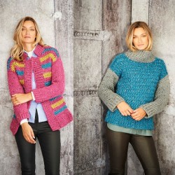 Stylecraft Special XL Super Chunky Ladies Sweater Pattern 9809