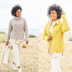 Stylecraft Softie Chunky Ladies Sweater & Jacket Pattern 9814