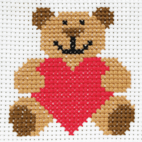 Anchor 1st Kit Counted Cross Stitch - Teddy