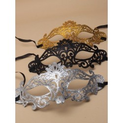 Molly & Rose Glitter Filigree Masquerade Mask