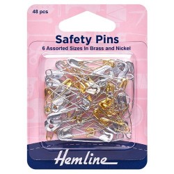 Safety Pins Assorted Value Pack 48 pieces