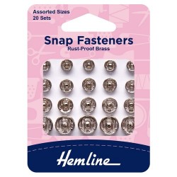 Assorted Silver Snaps/Press Studs