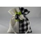 Gingham Gift Bags with Flowers