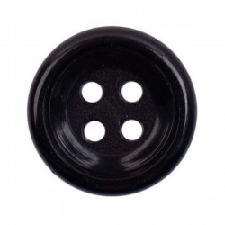 Black Nylon Buttons 16mm