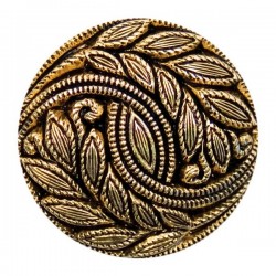 Metallic Gold Decorative Button 28mm