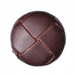 Imitation Leather Shank Button 25mm