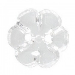 Flower Button: Transparent 12mm