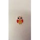 Owl wooden button