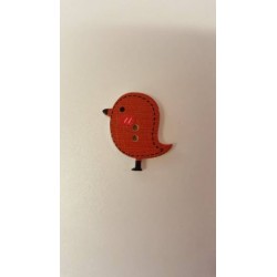 Bird Wooden Button