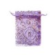 Organza Bags - Patterned Purple