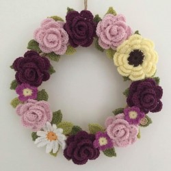 Handmade Spring Flower Wreath