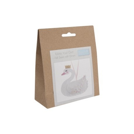 Felt Swan with Crown Kit