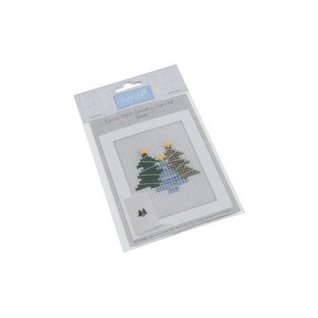 Cross Stitch Kit: Greeting Card: Trees