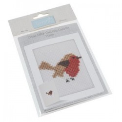 Cross Stitch Kit: Greeting Card: Robin