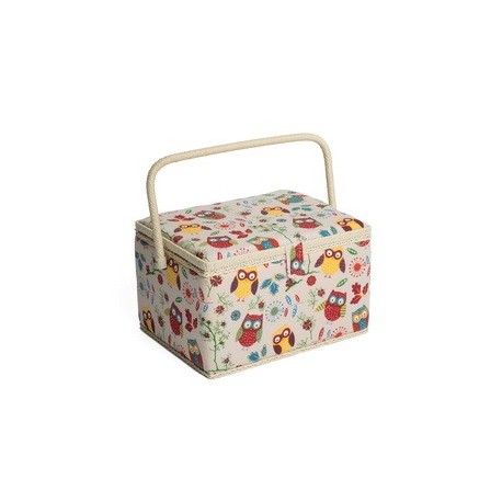 Groves Excl. Print Collection: Sewing Box (L): Rectangle: Owl