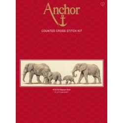 Cross Stitch Kit: Elephant Stroll