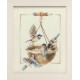 Counted Cross Stitch Kit: Feeding Dish with Birds
