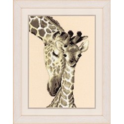 Counted Cross Stitch Kit: Giraffe Family